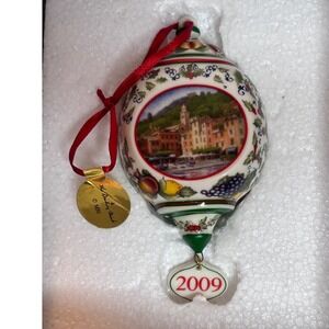 2009 Annual Italian Ornament Buone Feste Portofino Village Christmas Holiday
